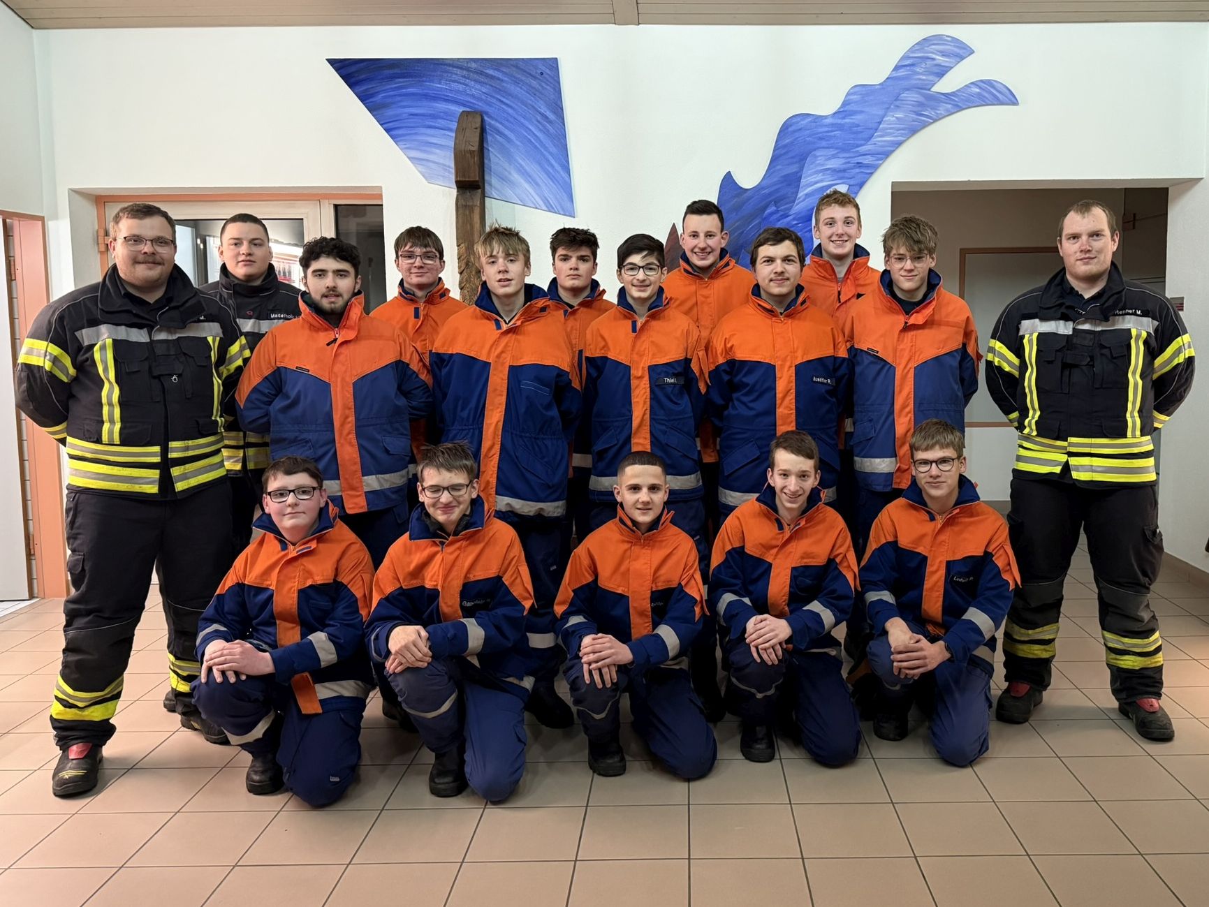 Die Jugendgruppe der Feuerwehr Weißenburg im Februar 2025